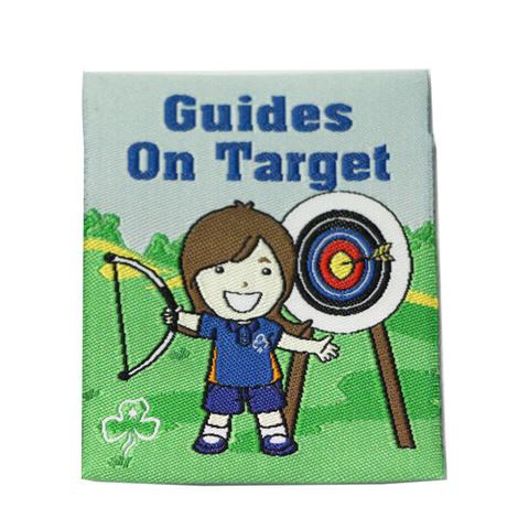 Guides on Target cloth badge