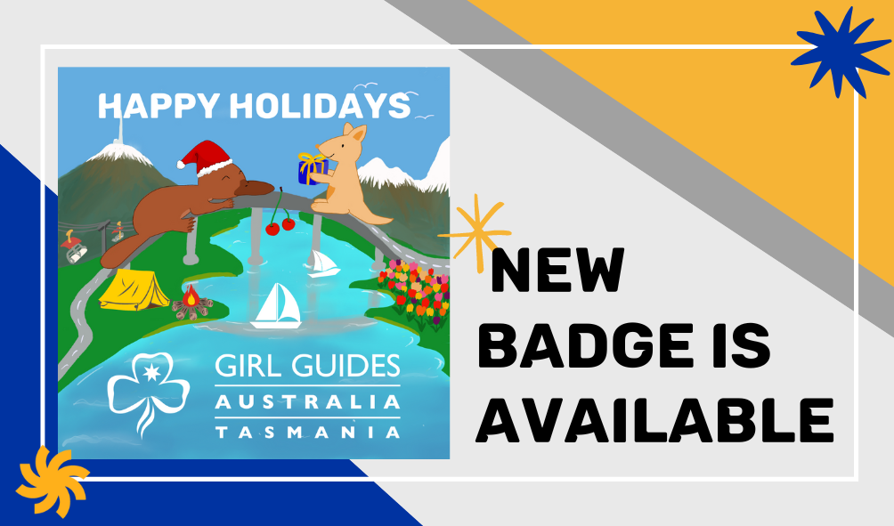 Happy Holidays Badge Tasmania version