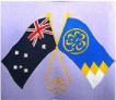 Aust Flag and World Flag